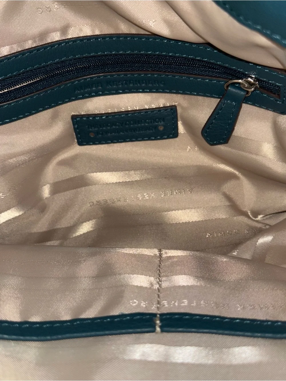 Aimee Kestenberg Serena Teal Leather Quilted Convertible Crossbody Hobo Bag